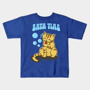 Bathing Cat Kids T-Shirt